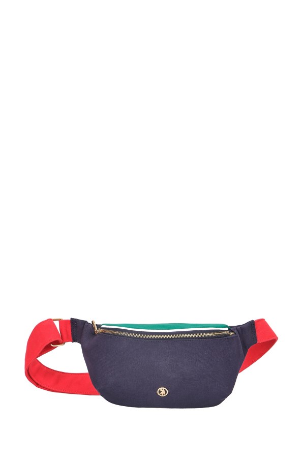 U.S. POLO ASSN. LACİVERT KADIN BEL ÇANTASI