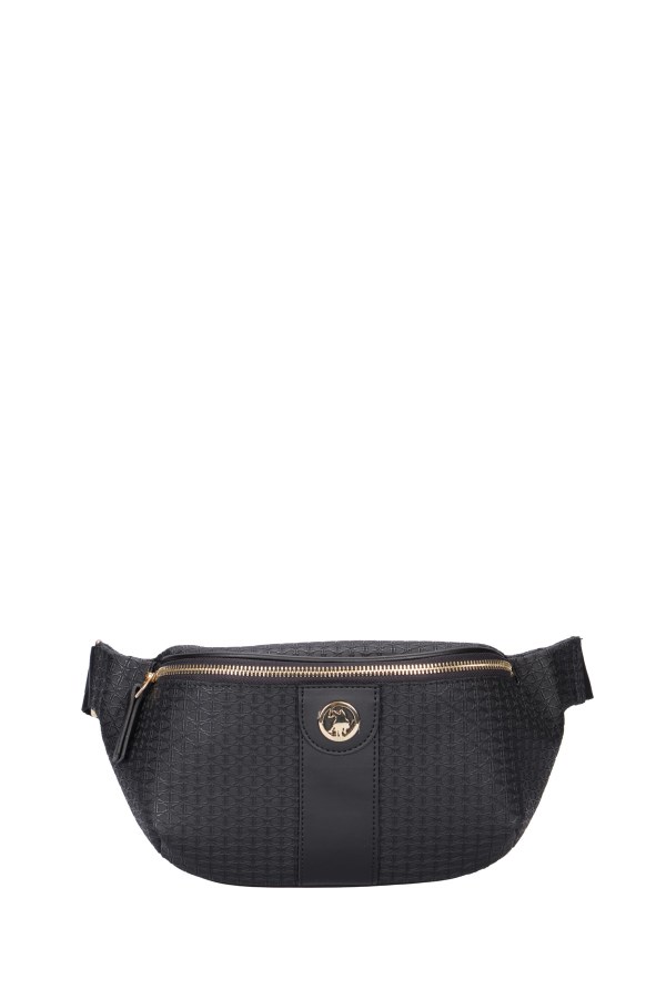 U.S. POLO ASSN. SİYAH KADIN BEL ÇANTASI