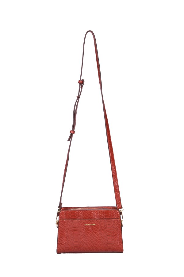 U.S. POLO ASSN. KİREMİT KADIN POSTACI ÇANTASI