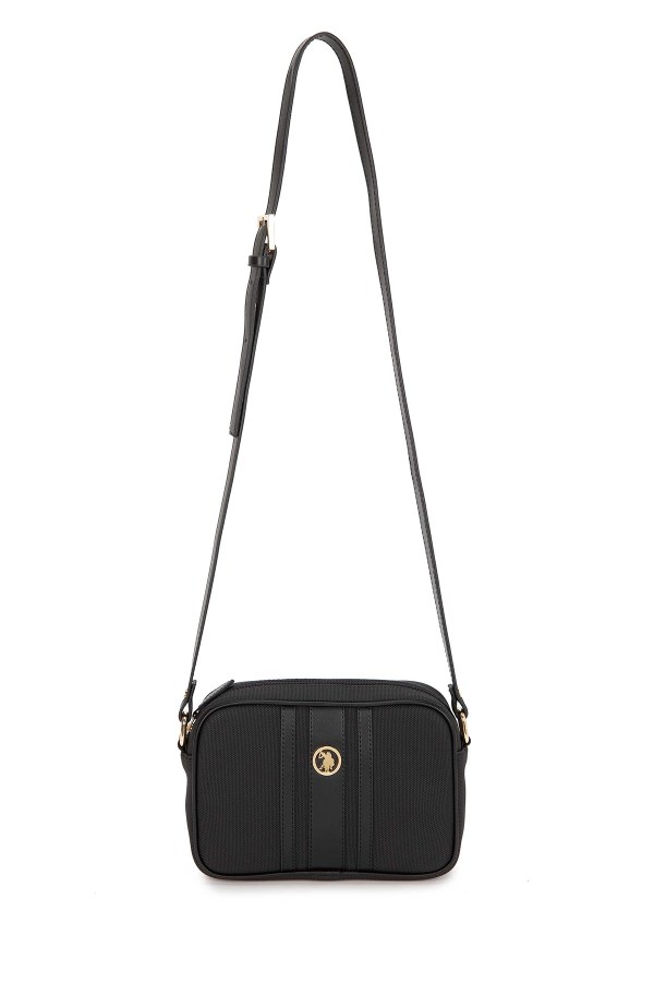 U.S. POLO ASSN. SİYAH KADIN POSTACI ÇANTASI