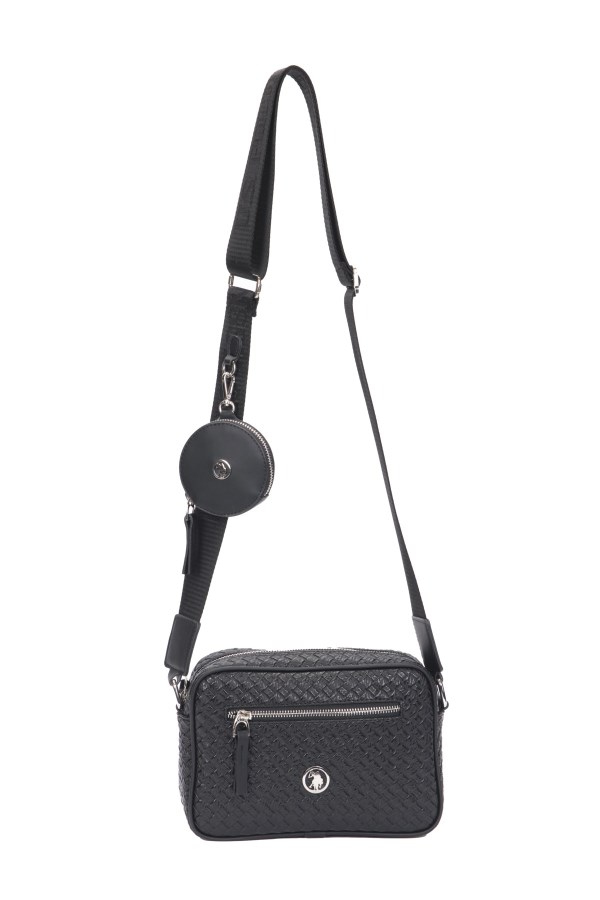 U.S. POLO ASSN. SİYAH KADIN POSTACI ÇANTASI