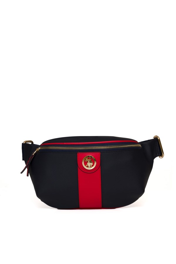 U.S. POLO ASSN. LACİVERT KADIN BEL ÇANTASI
