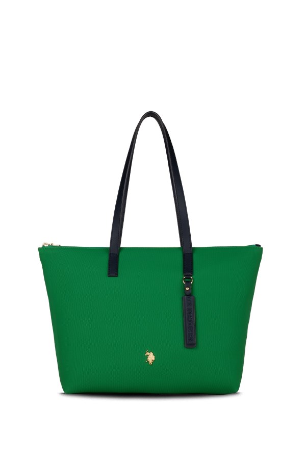 U.S. POLO ASSN. YESIL-LACIVERT KADIN OMUZ ÇANTASI
