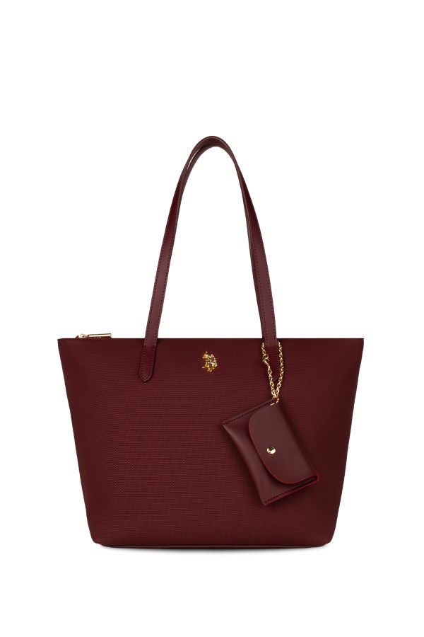 U.S. POLO ASSN. BORDO KADIN OMUZ ÇANTASI