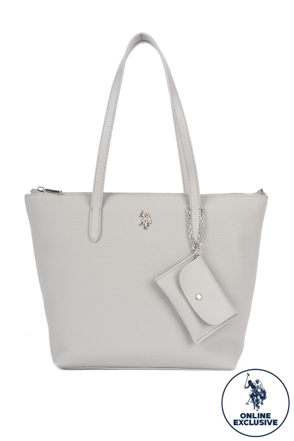 U.S. POLO ASSN. GRİ KADIN OMUZ ÇANTASI