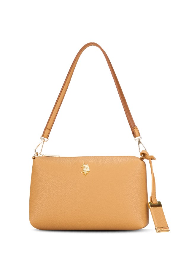 U.S. POLO ASSN. CAMEL KADIN OMUZ ÇANTASI