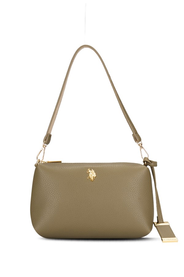 U.S. POLO ASSN. HAKİ KADIN OMUZ ÇANTASI