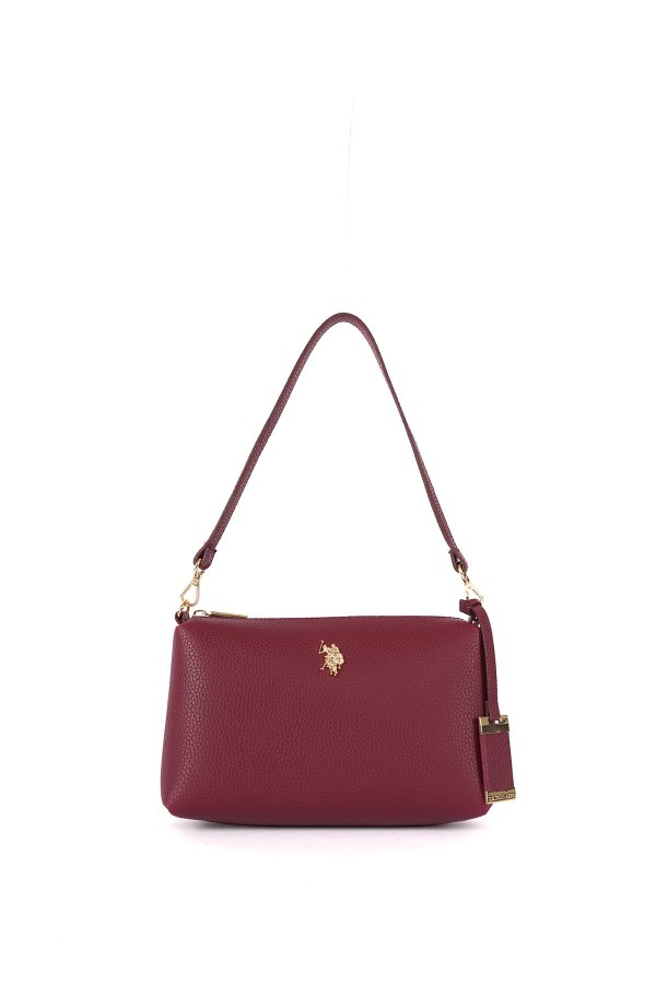 U.S. POLO ASSN. BORDO KADIN OMUZ ÇANTASI