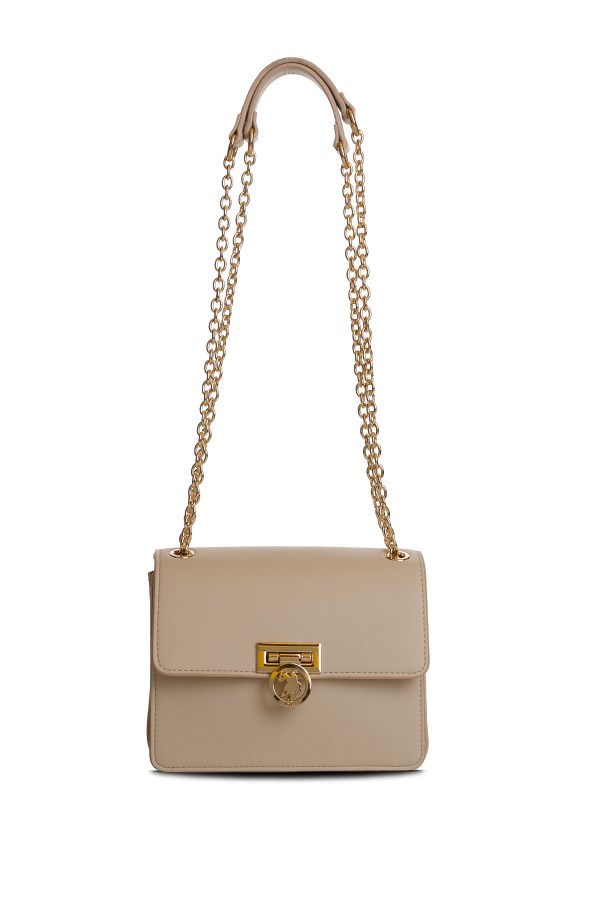 U.S. POLO ASSN. BEJ KADIN OMUZ ÇANTASI 