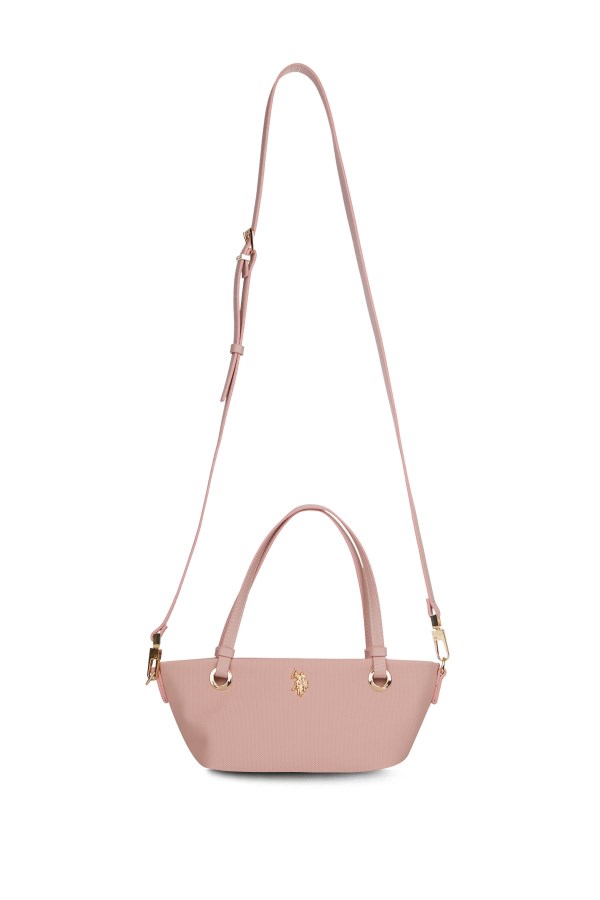 U.S. POLO ASSN. PEMBE KADIN OMUZ ÇANTASI
