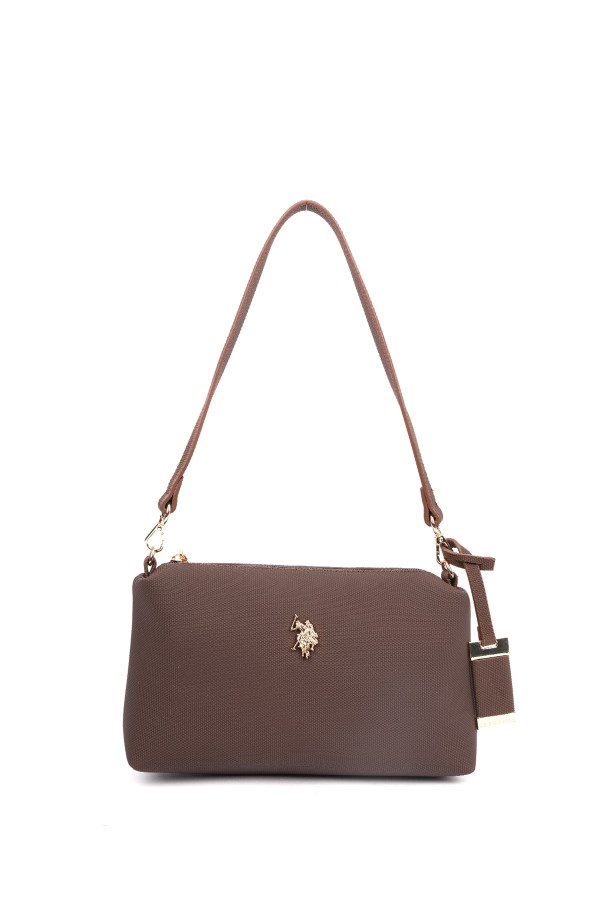 U.S. POLO ASSN. KAHVERENGİ KADIN OMUZ ÇANTASI