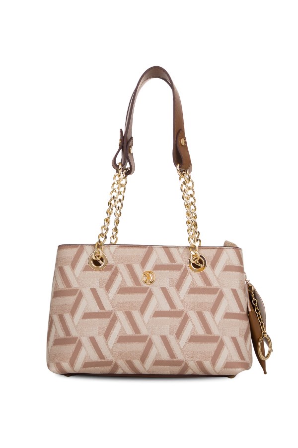 U.S. POLO ASSN. BEJ KADIN OMUZ ÇANTASI 