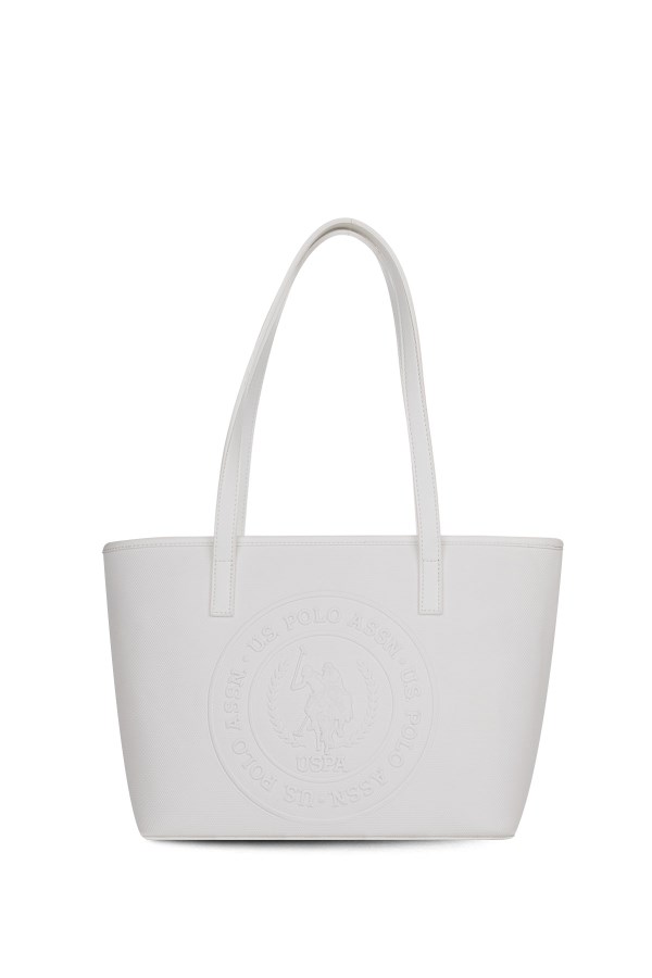 U.S. POLO ASSN. BEYAZ KADIN OMUZ ÇANTASI