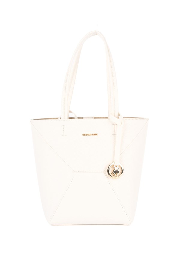 U.S. POLO ASSN. BEYAZ KADIN OMUZ ÇANTASI