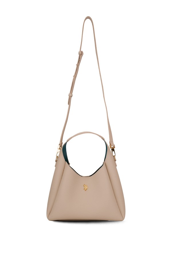 U.S. POLO ASSN. KREM KADIN OMUZ ÇANTASI