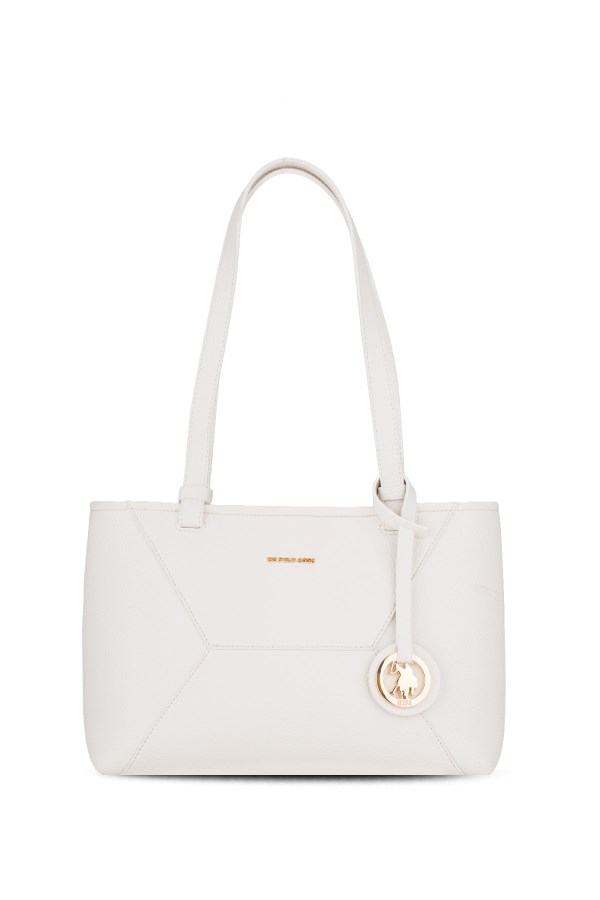 U.S. POLO ASSN. BEYAZ KADIN OMUZ ÇANTASI 