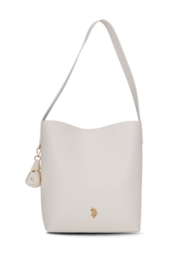 U.S. POLO ASSN. BEYAZ KADIN OMUZ ÇANTASI 
