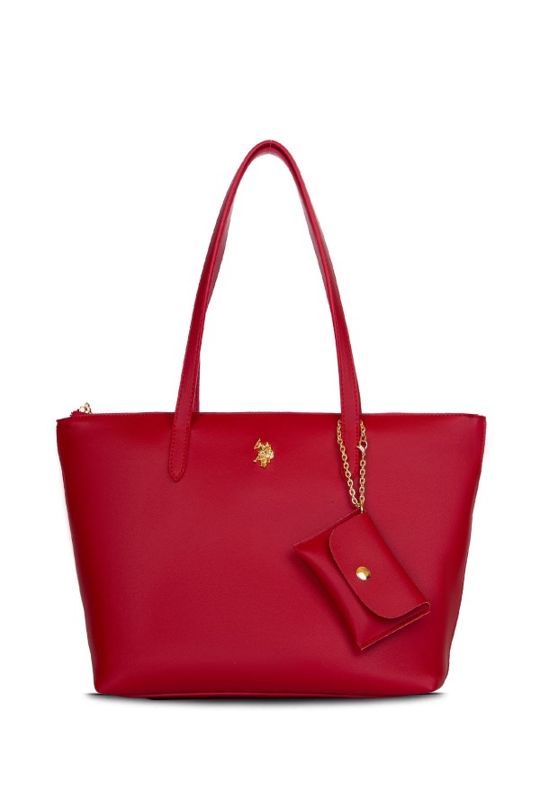 U.S. POLO ASSN. KIRMIZI KADIN OMUZ ÇANTASI