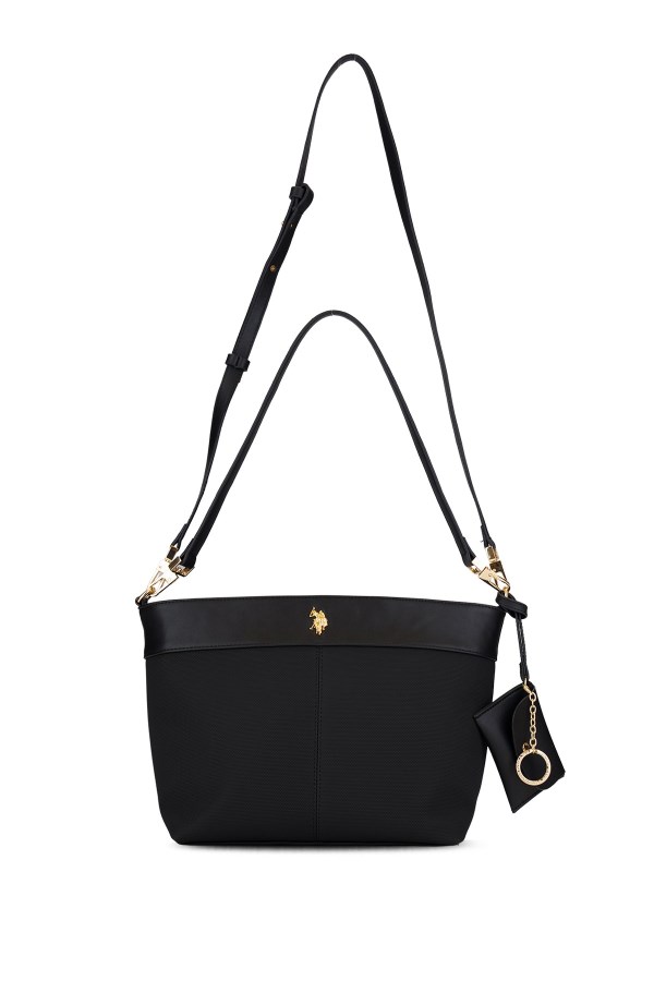 U.S. POLO ASSN. SİYAH KADIN OMUZ ÇANTASI 