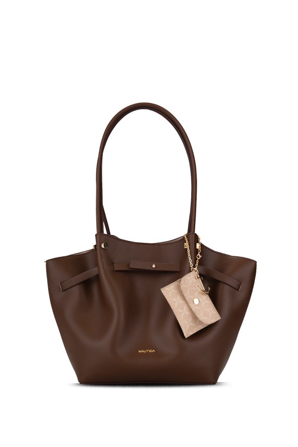 NAUTICA A.KAHVE-BEJ KADIN OMUZ ÇANTASI