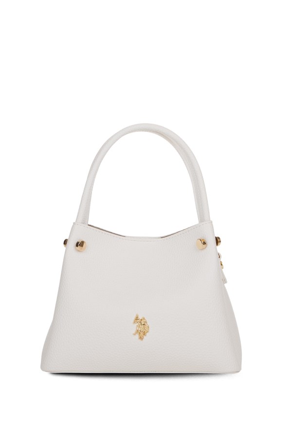 U.S. POLO ASSN. BEYAZ KADIN OMUZ ÇANTASI