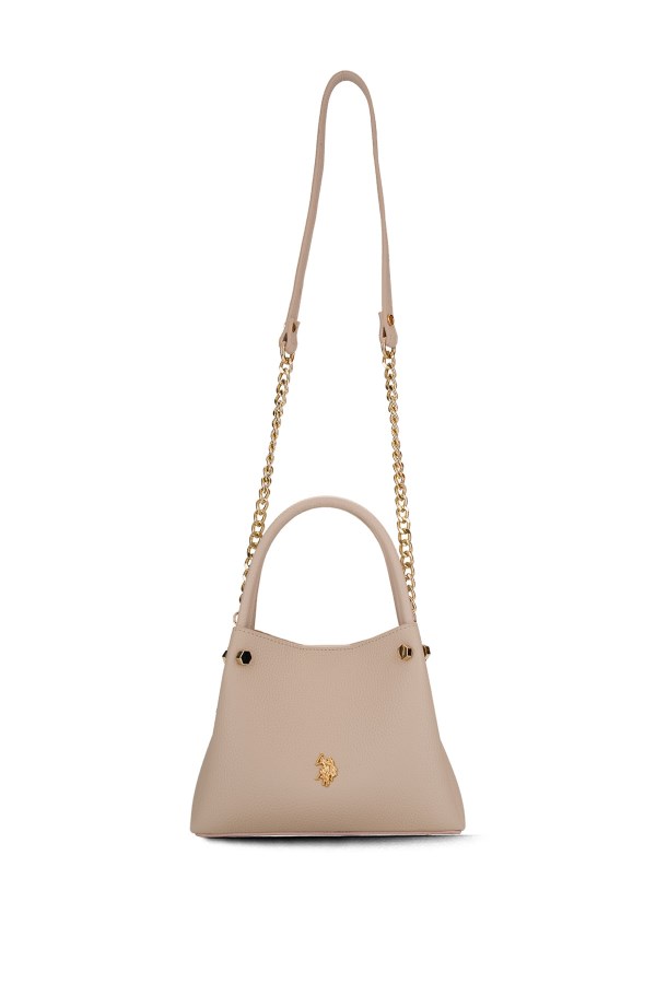 U.S. POLO ASSN. KREM KADIN OMUZ ÇANTASI