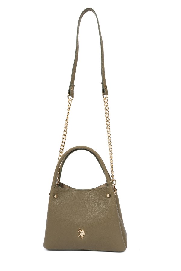 U.S. POLO ASSN. HAKİ KADIN OMUZ ÇANTASI