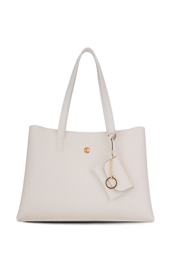 U.S. POLO ASSN. BEYAZ KADIN OMUZ ÇANTASI 