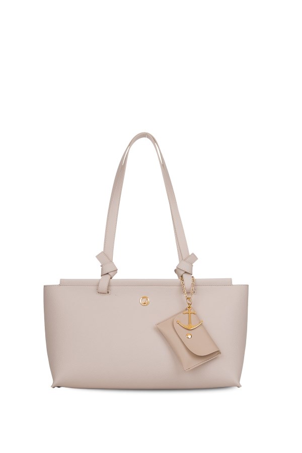 NAUTICA EKRU-K.BEJ KADIN OMUZ ÇANTASI 