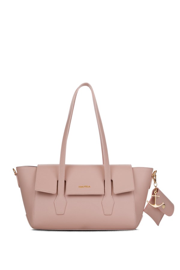 NAUTICA PEMBE-KAHVE KADIN OMUZ ÇANTASI