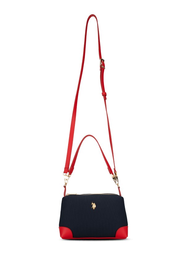 U.S. POLO ASSN. LACİVERT KADIN OMUZ ÇANTASI 