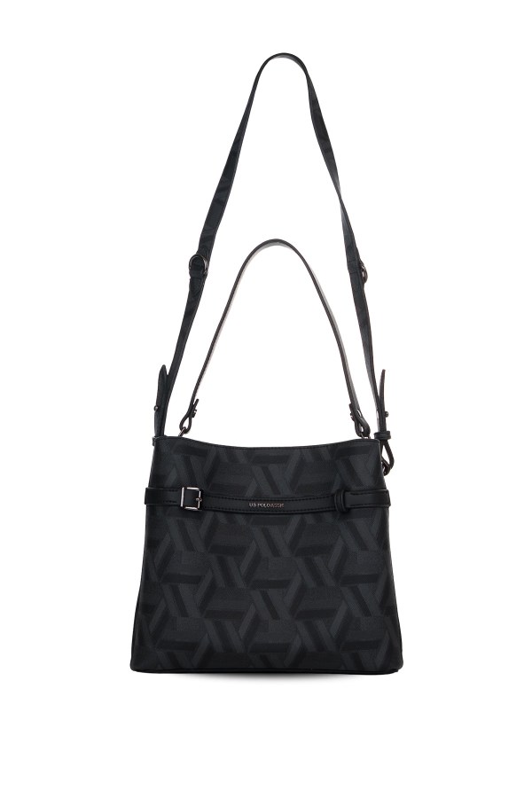 U.S. POLO ASSN. SİYAH KADIN OMUZ ÇANTASI 