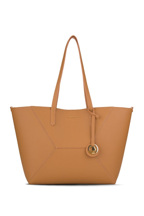 U.S. POLO ASSN. CAMEL KADIN OMUZ ÇANTASI 