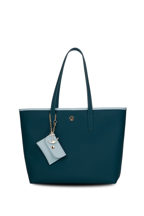 NAUTICA TURKUAZ KADIN OMUZ ÇANTASI