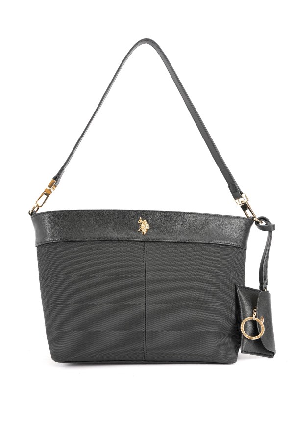 U.S. POLO ASSN. SİYAH KADIN OMUZ ÇANTASI 