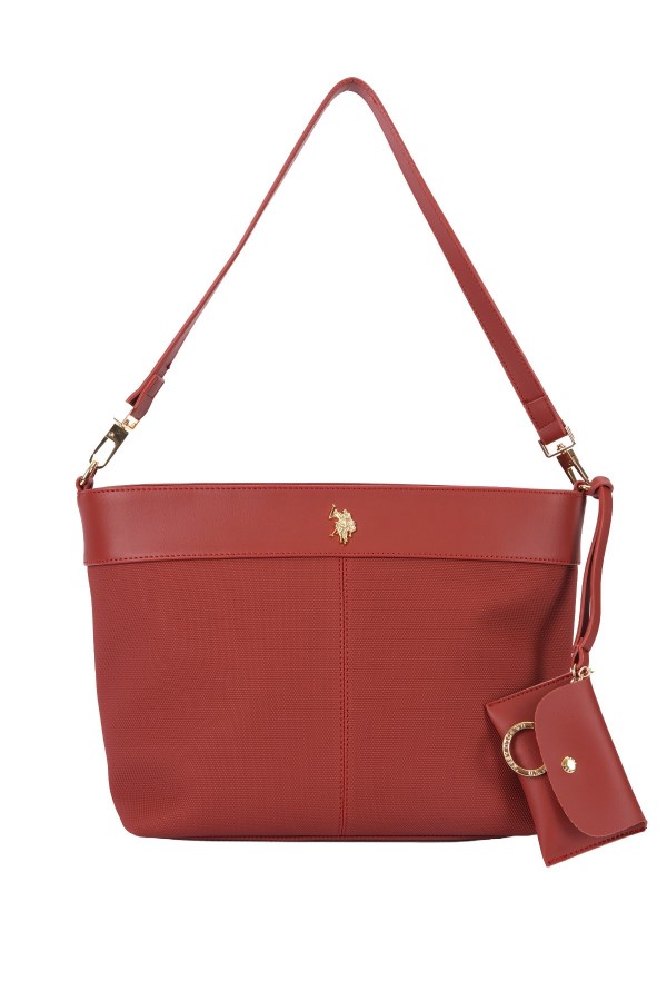 U.S. POLO ASSN. KİREMİT KADIN OMUZ ÇANTASI