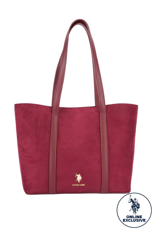U.S. POLO ASSN. BORDO KADIN OMUZ ÇANTASI 
