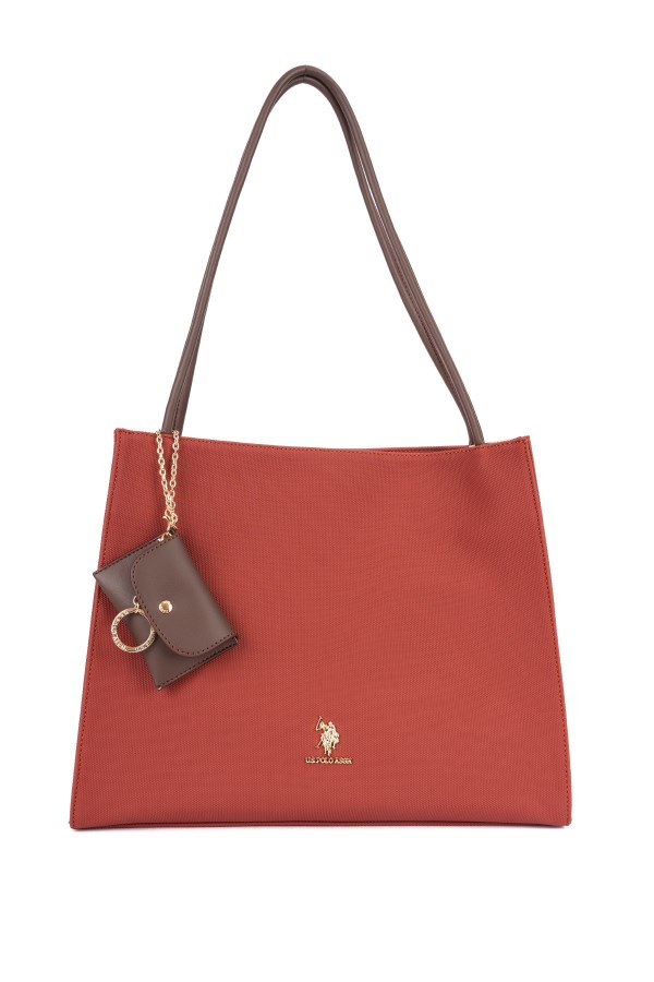U.S. POLO ASSN. KIREMIT-KAHVE KADIN OMUZ ÇANTASI