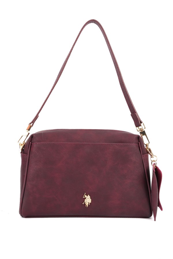U.S. POLO ASSN. BORDO KADIN OMUZ ÇANTASI 