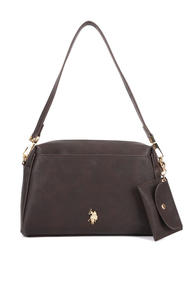 U.S. POLO ASSN. KAHVERENGİ KADIN OMUZ ÇANTASI