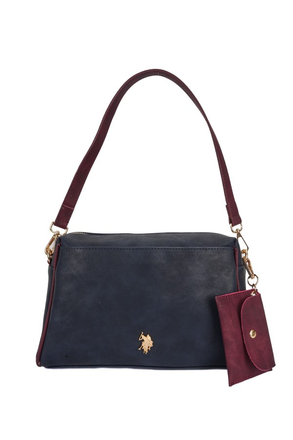 U.S. POLO ASSN. LACİVERT KADIN OMUZ ÇANTASI