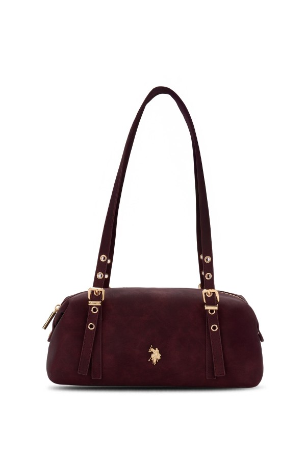 U.S. POLO ASSN. BORDO KADIN OMUZ ÇANTASI