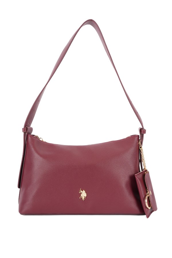 U.S. POLO ASSN. BORDO KADIN OMUZ ÇANTASI 