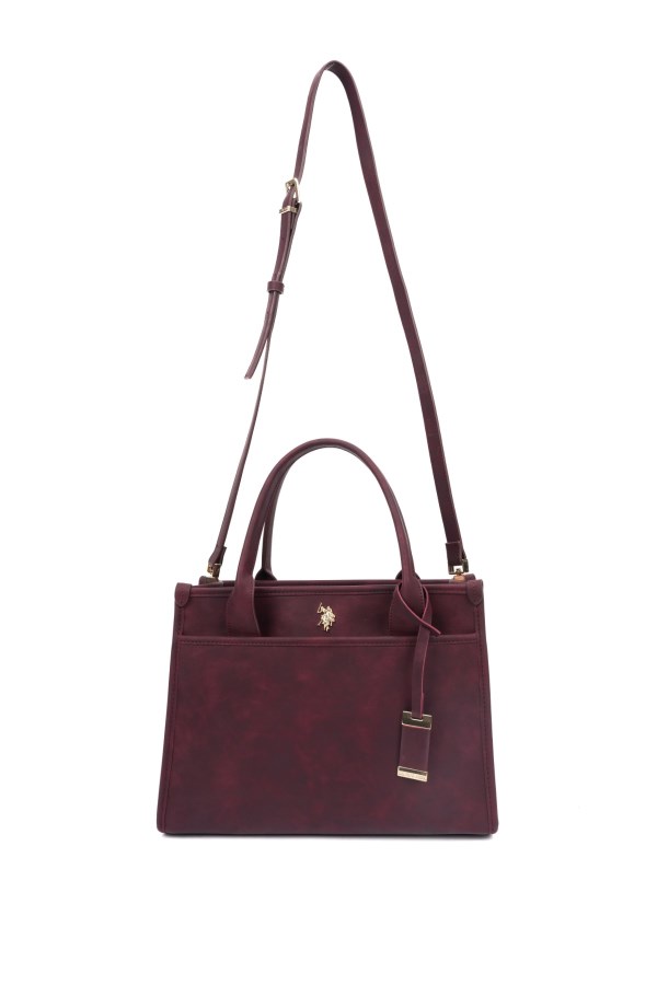 U.S. POLO ASSN. BORDO KADIN OMUZ ÇANTASI 