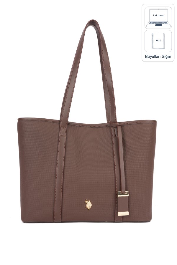 U.S. POLO ASSN. KAHVERENGİ KADIN OMUZ ÇANTASI