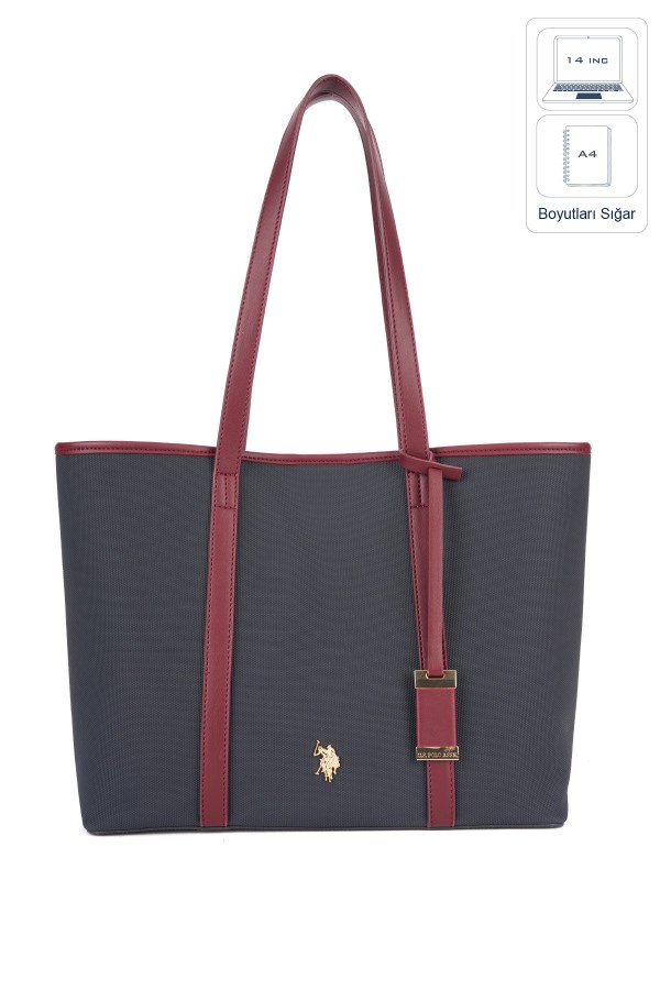 U.S. POLO ASSN. LACİVERT KADIN OMUZ ÇANTASI