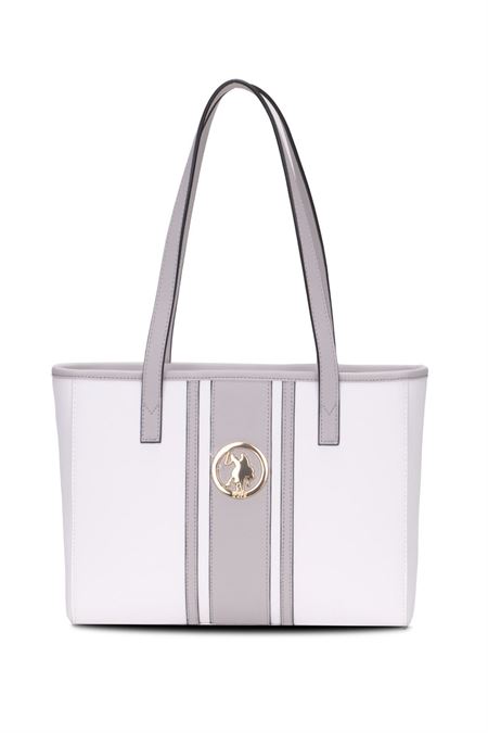 U.S. POLO ASSN. BEYAZ KADIN OMUZ ÇANTASI