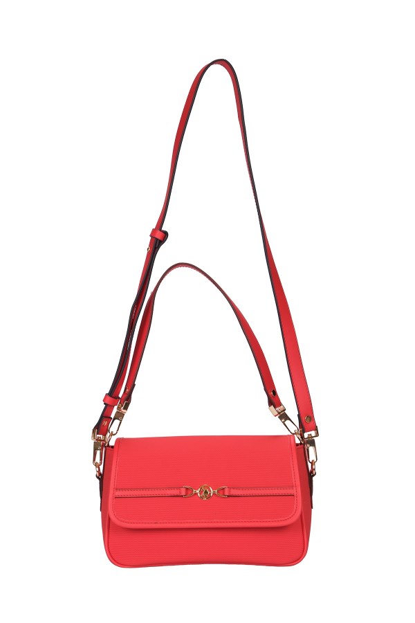 U.S. POLO ASSN. KIRMIZI KADIN OMUZ ÇANTASI