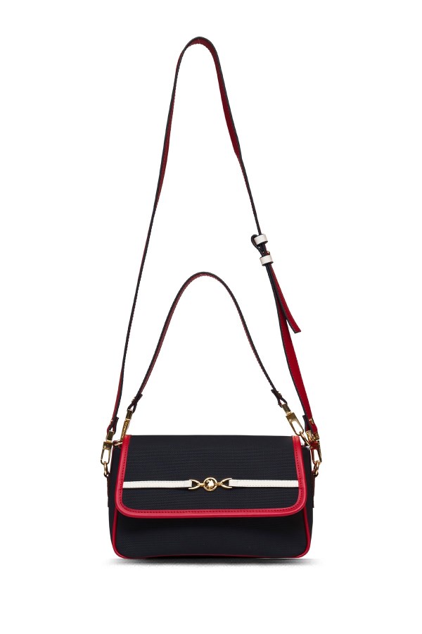 U.S. POLO ASSN. LACİVERT KADIN OMUZ ÇANTASI