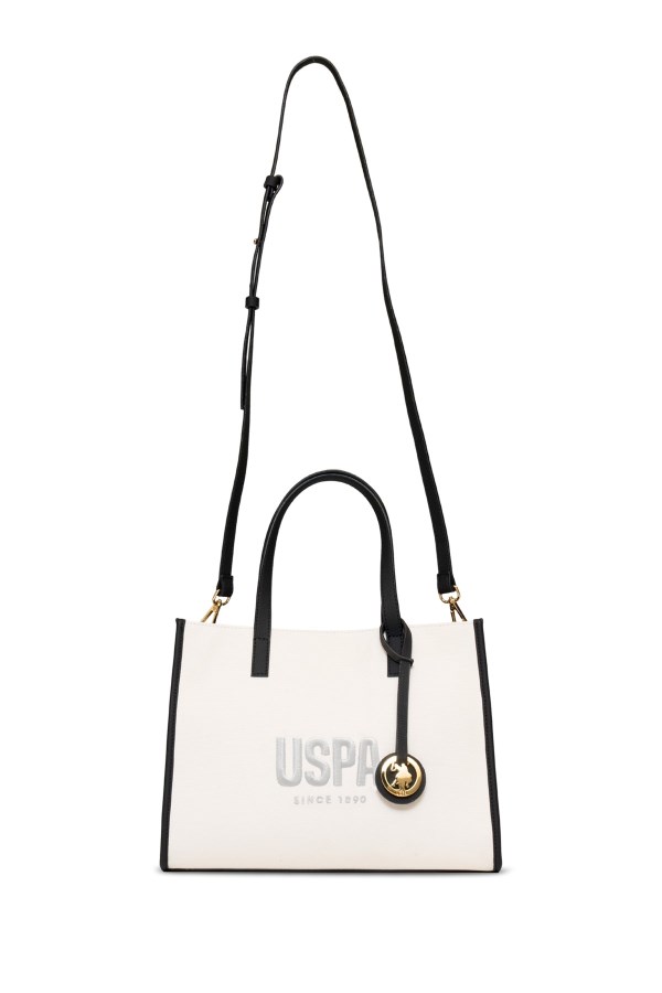 U.S. POLO ASSN. BEYAZ KADIN OMUZ ÇANTASI